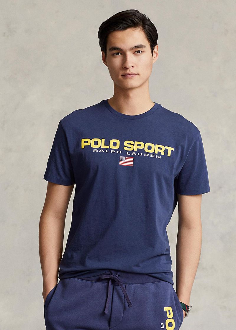 ポロ ラルフ ローレン T シャツ メンズ ネイビー クラシック フィット Polo Sport ジャージー BWIJH7349